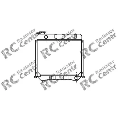 Радиатор двигателя MERCEDES 209 D, 210 D , 309 310 409 410 № 1021059