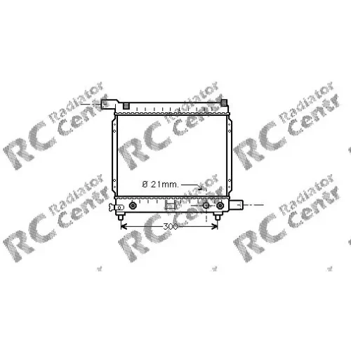 Радиатор двигателя MERCEDES W 124 № 1021179