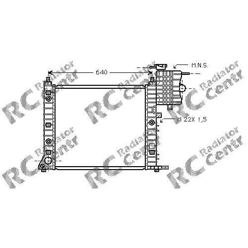 Радиатор двигателя MERCEDES Vito, W 638 V-Class № 1021216