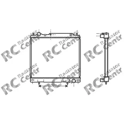 Радиатор двигателя MITSUBISHI L 300 , 400, Space Gear № 1022110
