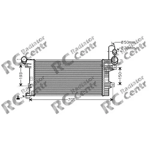 Радиатор двигателя MERCEDES Truck Atego № 1023204