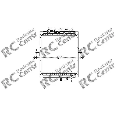 Радиатор двигателя MERCEDES Truck NG № 1023234