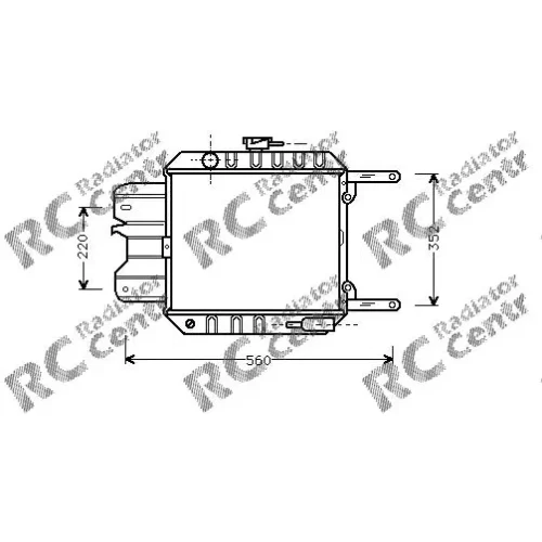 Радиатор двигателя NISSAN Cherry, Sunny № 1024012