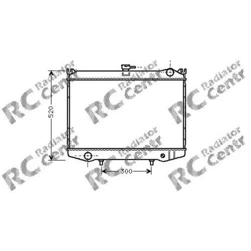 Радиатор двигателя NISSAN King Cab № 1024075