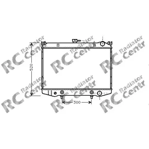 Радиатор двигателя NISSAN King Cab, Terrano № 1024076