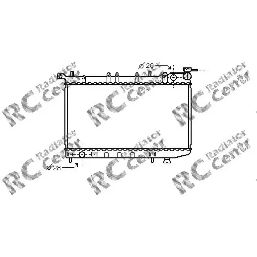 Радиатор двигателя NISSAN Sunny № 1024123