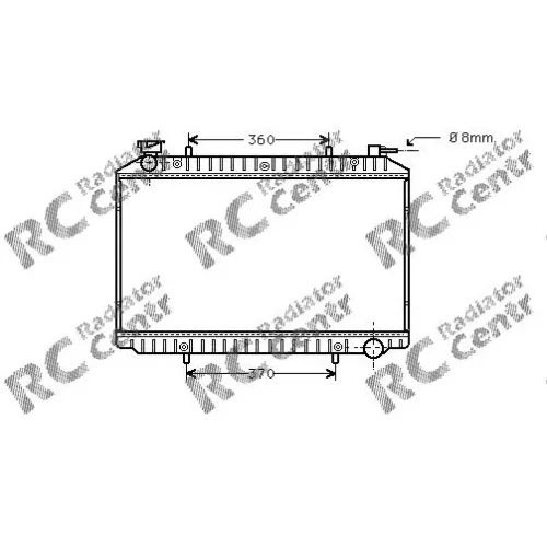 Радиатор двигателя NISSAN Serena № 1024206