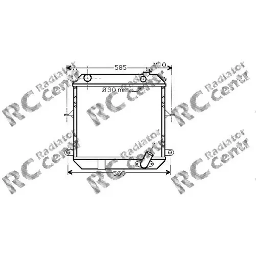 Радиатор двигателя NISSAN Cabstar № 1024233