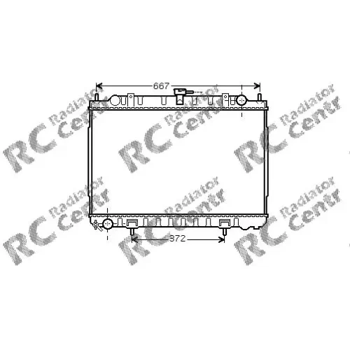 Радиатор двигателя NISSAN X-Trail № 1024240