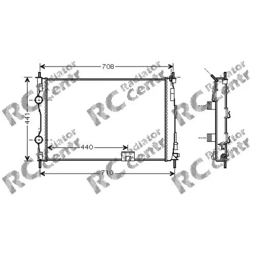 Радиатор двигателя NISSAN Qashqai № 1024288