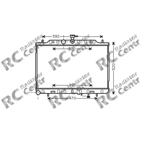 Радиатор двигателя NISSAN X-Trail № 1024293