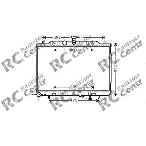 Радиатор двигателя NISSAN X-Trail № 1024294