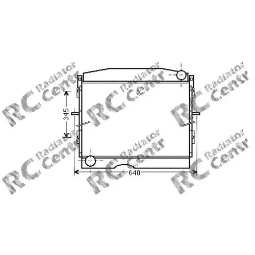 Радиатор двигателя NISSAN Atleon, Cabstar, ECO-T № 1024326