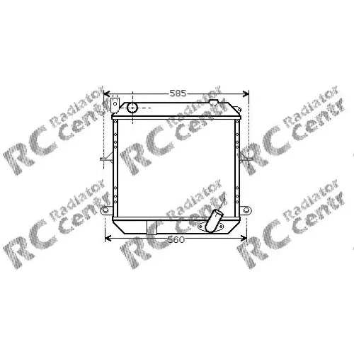 Радиатор двигателя NISSAN Cabstar № 1024327