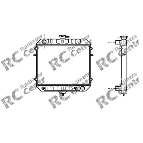 Радиатор двигателя OPEL Rekord № 1025076