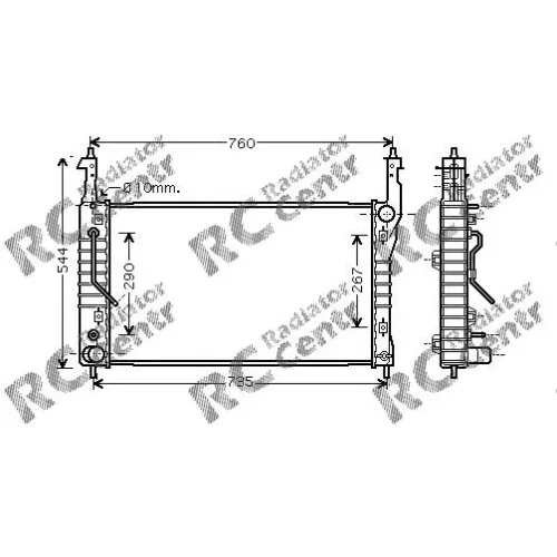 Радиатор двигателя OPEL Antara № 1025424