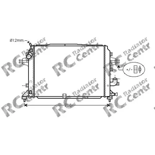 Радиатор двигателя OPEL Zafira № 1025489