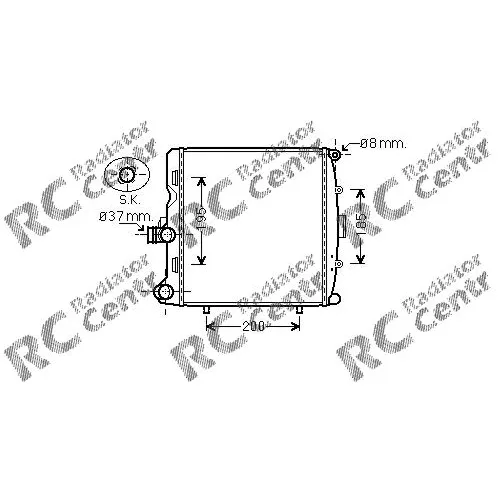 Радиатор двигателя PORSCHE 911, Boxster, Cayman № 1027055