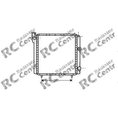 Радиатор двигателя RENAULT 9, 11 № 1029017