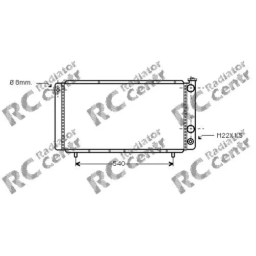 Радиатор двигателя RENAULT 18, Espace, Trafic № 1029025