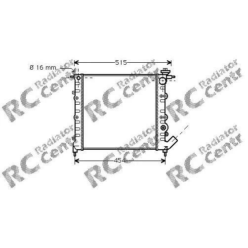 Радиатор двигателя RENAULT 19, Clio, Express, Extra, Rapid № 1029041
