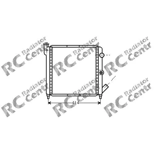 Радиатор двигателя RENAULT 5, 9, 11, Express, Extra, Rapid № 1029063