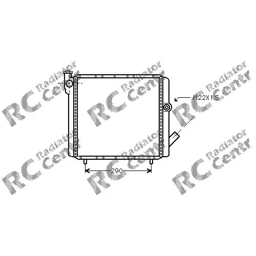 Радиатор двигателя RENAULT 5, 9, 11, Express, Extra, Rapid № 1029070
