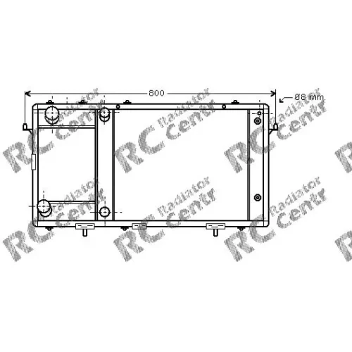 Радиатор двигателя LAND ROVER Discovery № 1030137