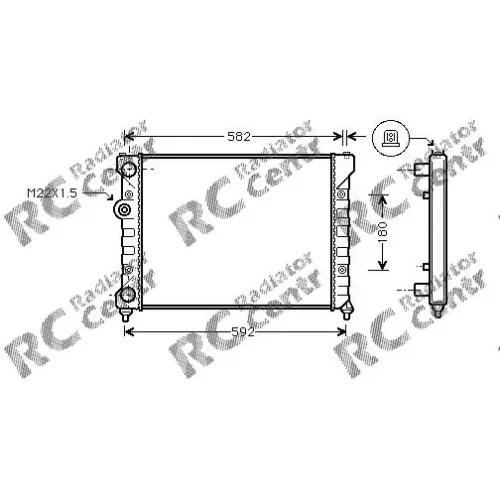 Радиатор двигателя SEAT Cordoba, Ibiza № 1033035