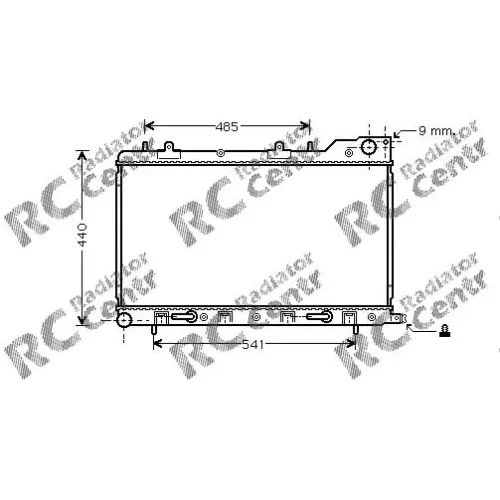Радиатор двигателя SUBARU Forester № 1035054