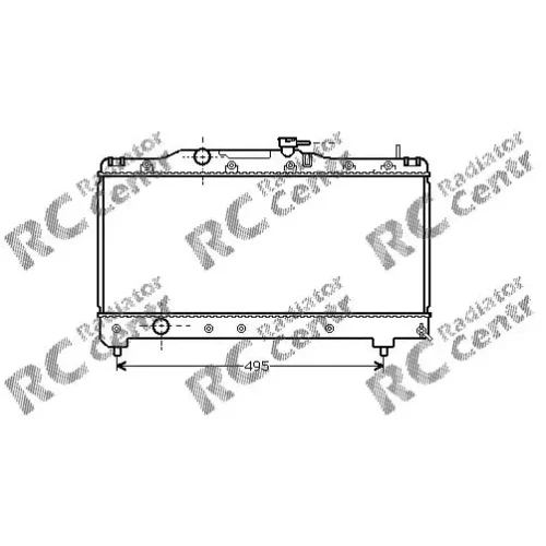 Радиатор двигателя TOYOTA Carina № 1037141