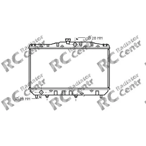 Радиатор двигателя TOYOTA Corolla № 1037158