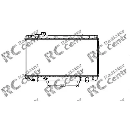 Радиатор двигателя LEXUS GS № 1037312