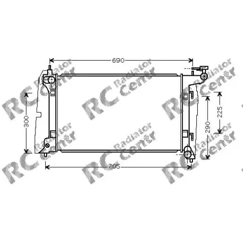 Радиатор двигателя TOYOTA Avensis , Corolla, Corolla № 1037323