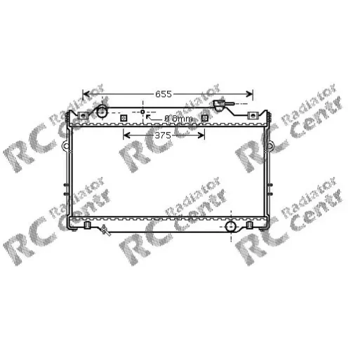 Радиатор двигателя TOYOTA Landcruiser № 1037370