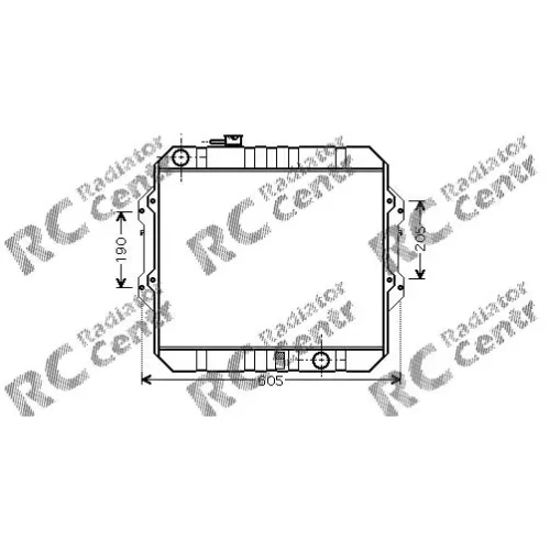 Радиатор двигателя TOYOTA Hi-Lux № 1037371