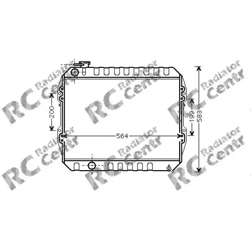Радиатор двигателя TOYOTA Hi-Lux , VW Taro № 1037374
