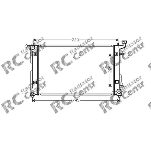 Радиатор двигателя TOYOTA Vista Ardeo № 1037426