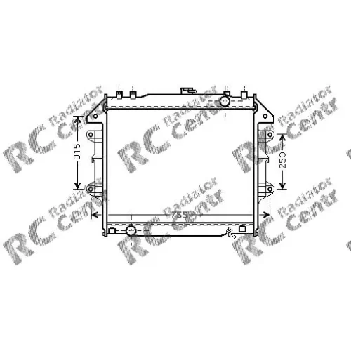 Радиатор двигателя TOYOTA Hi-Lux № 1037430