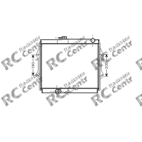 Радиатор двигателя TOYOTA Hi-Lux № 1037436