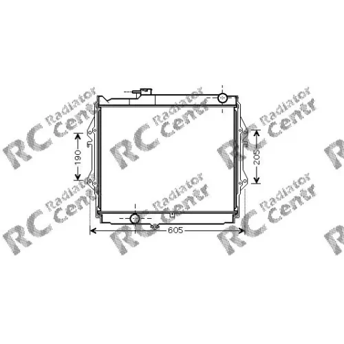Радиатор двигателя TOYOTA Hi-Lux № 1037472