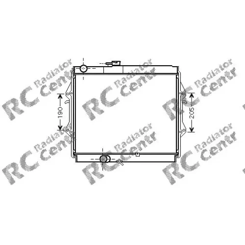 Радиатор двигателя TOYOTA Hi-Lux № 1037492