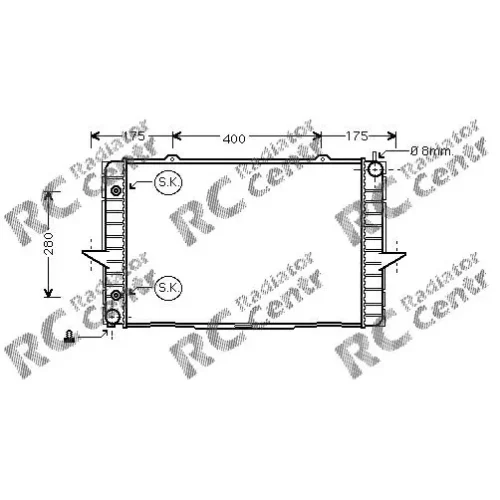 Радиатор двигателя VOLVO C70, S70, V70 № 1039118