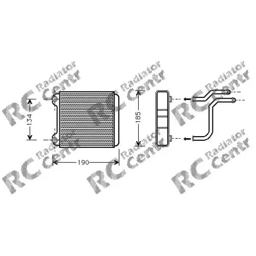 Радиатор печки AUDI A8 № 3001183