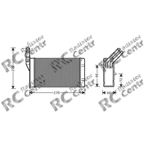 Радиатор печки CITROEN Berlingo , Xantia Xsara ZX PEUGEOT 306, Partner № 3004055
