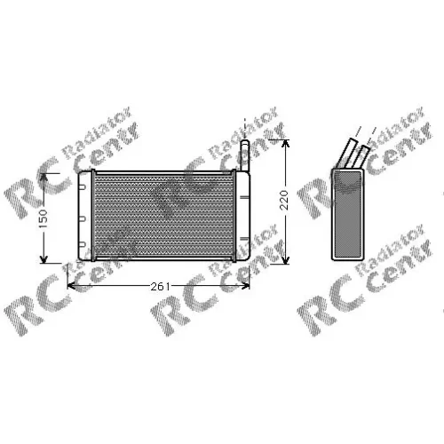 Радиатор печки FORD Transit № 3010116