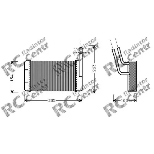Радиатор печки FORD Transit № 3010136