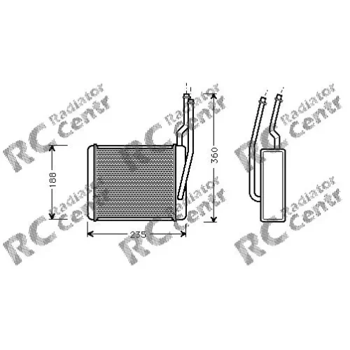 Радиатор печки FORD Focus, Tourneo Connect , Transit № 3010356