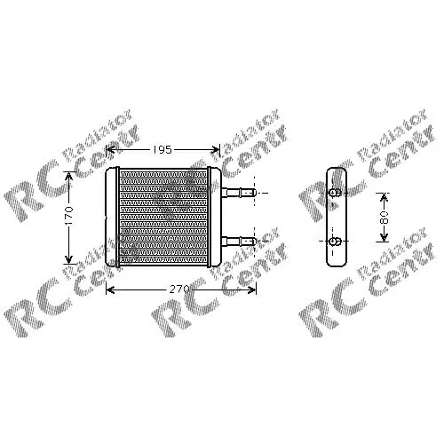 Радиатор печки HYUNDAI Accent, Avante, Elantra, Excel, Getz , Lantra, Pony, Verna № 3012061