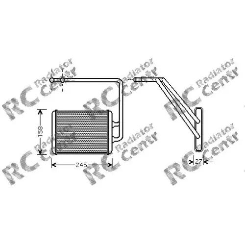 Радиатор печки HYUNDAI Avante, Coupe, Elantra, Lantra № 3012141